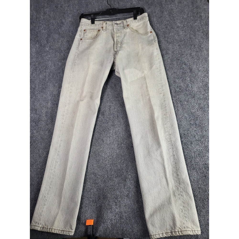 Vintage Levi's 501 Jeans Straight Leg Button Fly USA Made Denim 90s Men Sz 31X32